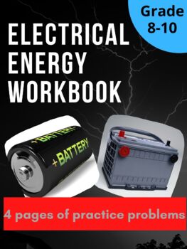 Preview of Electrical Energy Workbook | Answer Key | Distance Learning | STEM