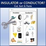 Electrical Insulators or Conductors Cut, Sort & Paste | Pr