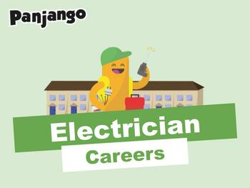 Preview of Electrician - Career Exploration PowerPoint and Worksheet
