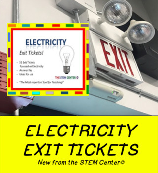Preview of Electricity Exit Tickets Task Cards
