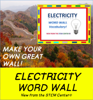 Preview of Electricity Word Wall