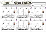 Electricity Circuit Diagrams (problems / energy / science 