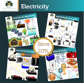 Preview of Electricity Clip Art Bundle