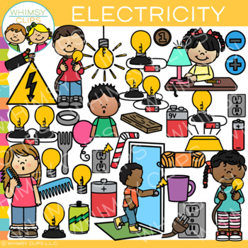 Preview of Electricity Clip Art {Form of Energy Clip Art}
