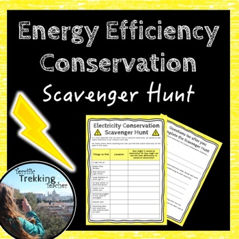 Preview of Energy Efficiency Electricity Scavenger Hunt