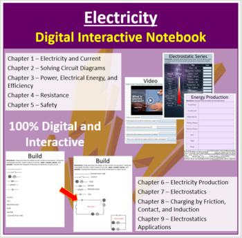 Preview of Electricity - Digital Interactive Notebook Bundle
