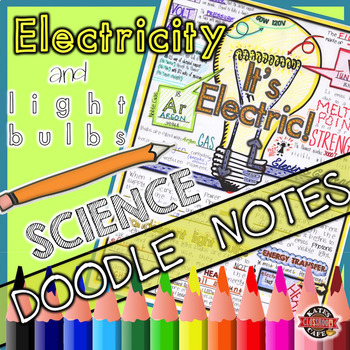 Preview of Electric Bulb Doodle Notes Sheet