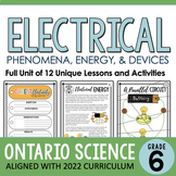 Ontario Grade 6 Science - Electricity & Electrical Devices