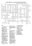 Electricity & Electronics Crossword with ANSWER KEY