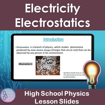 Preview of Electricity Electrostatics | PowerPoint Lesson Slides High School Physics