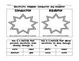 Electricity Foldable and Venn Diagram: Conductors and Insulators