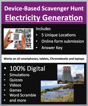 Preview of Electricity Generation – Device-Based Scavenger Hunt Activity