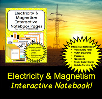 Preview of Electricity Interactive Notebook - Distance Learning Friendly