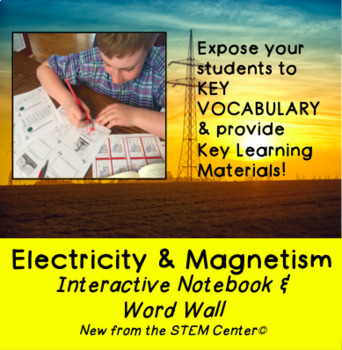 Preview of Electricity Interactive Notebook & Word Wall