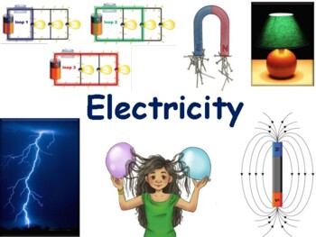 Preview of Electricity Lesson - classroom unit, study guide, state exam prep 2023-2024