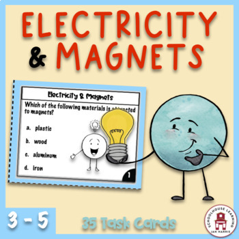 Preview of Electricity & Magnets Task Cards