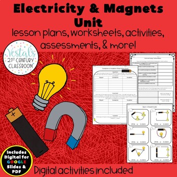Preview of Electricity & Magnets Unit {Digital & PDF Included}