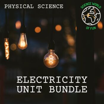 Preview of Electricity & Magnetism Unit Curriculum Bundle- Physical Science Notebook