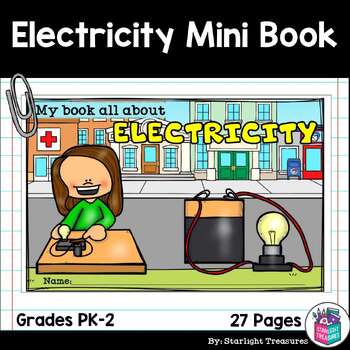 Preview of Electricity Mini Book for Early Readers: Physical Science, Circuit, Energy