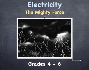 Preview of Electricity Florida Science Lesson Plan SC.5.P.11.1 and SC.5.P.11.2