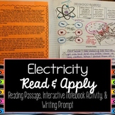 Electricity Reading Comprehension Interactive Notebook