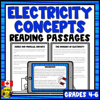 Preview of Electricity and Magnetism Reading Passages