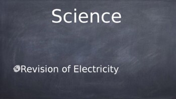 Preview of Electricity Revision