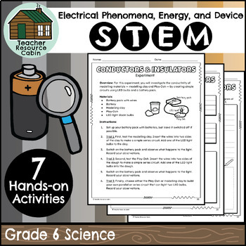 Preview of Electricity STEM Activities (Grade 6 Ontario Science)