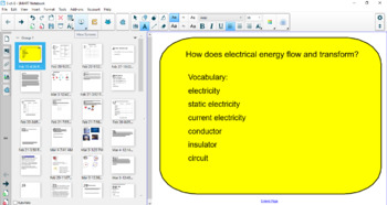 Preview of Electricity Smart Board Unit