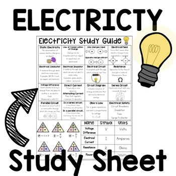 Preview of Electricity Study Guide