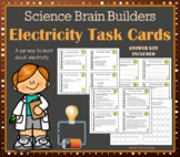 Electricity Task Cards Science Concept Review and Vocabula