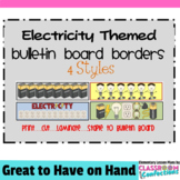 Electricity Theme Bulletin Board Border