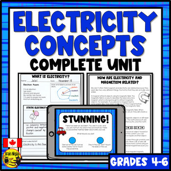 Preview of Electricity Science Unit | Activities and Lessons | Complete Bundle