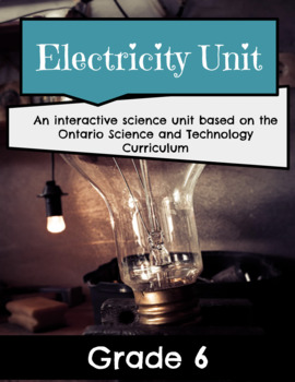Preview of Electricity Unit ~ Grade 6 (5 Lessons, Check-ins, Answers +)