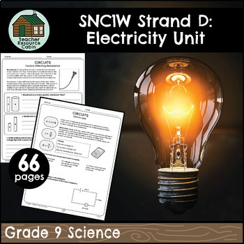 Preview of Electricity Workbook (Grade 9 Ontario Science SNC1W)