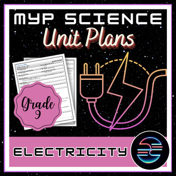 Preview of Electricity Unit Plan - Grade 9 MYP Middle School Science