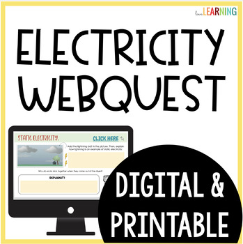 Preview of Electricity WebQuest and Internet Activity with Google Slides™