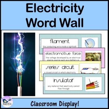 Preview of Electricity Word Wall