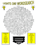 Electricity Wordsearch and Vocabulary - Science / Energy /