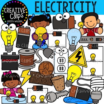 Preview of Electricity and Circuits Clipart {Creative Clips Clipart}