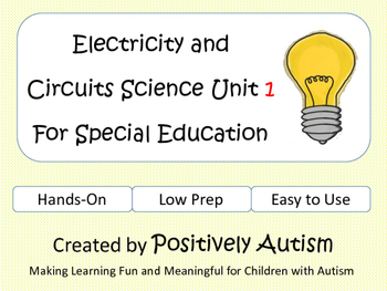 Preview of Electricity and Circuits Science Unit 1 For Special Education