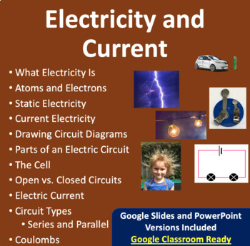 Preview of Electricity and Current - Google Slides and PowerPoint