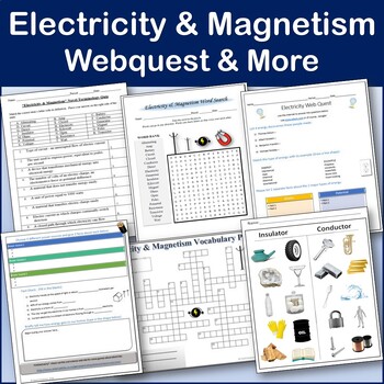 Preview of Electricity & Magnetism | Editable Digital Science Mini-Unit