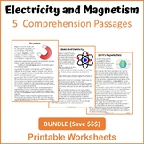Electricity and Magnetism Bundle Reading Comprehension - P