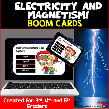 Preview of Electricity and Magnetism Digital Boom Cards