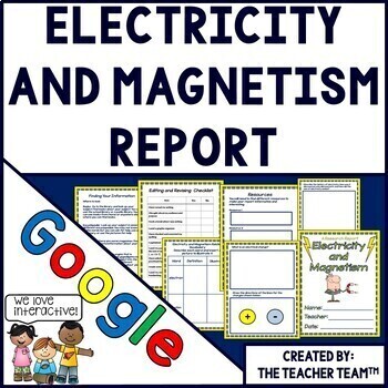 Preview of Electricity and Magnetism | Google Classroom Activities | Google Slides