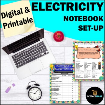Preview of Electricity and Magnetism Notebook Set-Up | Physical Science