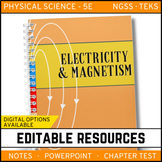 Electricity and Magnetism Notes, PowerPoint, and Test