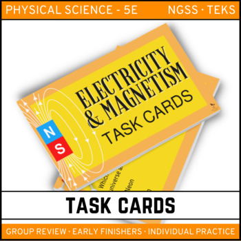 Preview of Electricity & Magnetism Task Cards