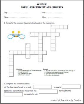 primary homework help science electricity